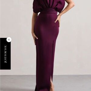 Elegant Purple Evening Dress mother of the bride